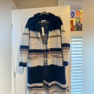 Love stitch polyester trench-coat (brand new w/ tags)